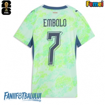 Elveția Breel Embolo #7 Echipament de Fotbal Replică Mondial 2026 Femei Deplasare